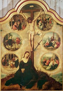 Central Panel of a Triptych Depicting The Seven Sorrows of the Virgin by Bernard van Orley
